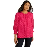 Love & Roses Langarmbluse Love & Roses Bluse, 3/4-Ärmel + 3D-Herz, Regular (1-tlg)