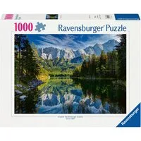 Ravensburger Puzzle Eibsee mit Wettersteingebirge und Zugspitze, 1000 Puzzleteile, Made in Germany