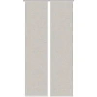 Vision S Schiebegardine 084827 PIVE Schiebegardine, halbtransparent, Bambusoptik, 260x60 cm (2 St), Paneelwagen, transparent, 100% Polyester