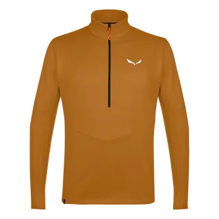 SALEWA - Puez Polarlite Half Zip Fleece Herren - Braun (Gr.46)