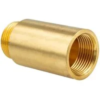 tecuro Gewindefitting tecuro Hahnverlängerung Messing blank - verschiedene Größen, 1/2 Zoll x 25 mm