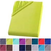 Visaggio Spannbettlaken Mikrofaser Spannbetttuch Bettlaken 90x200 140x200 180x200 200x220, Microfaser, Gummizug: rundum, viele Größen und Farben, Steghöhe 30 cm für Matratzenhöhen bis 22 cm