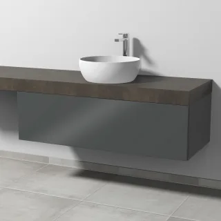 Sanipa Waschtischunterbau mit Auszug 2morrow (P2326) 340x1200x520 Anthrazit-Glanz, P232679 P232679