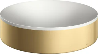 Hansgrohe Aufsatzwaschtisch AXOR Suite Basins&Bathtubs 400mm o.Hl.u.Ül weiss/brushed gold optic, 420 42001250