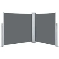vidaXL Seitenmarkise Ausziehbare Seitenmarkise Anthrazit 120 x 600 cm (1-St)