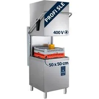 GastroHero Dönergrill Haubenspülmaschine PROFI HSM54SLE 50x50 cm 400V mit Enthärter, 17700 W