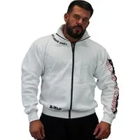 BRACHIAL THE LIFESTYLE COMPANY Trainingsjacke Brachial Zip-Sweater "Gym" weiß/schwarz