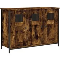 vidaXL Sideboard, Kommode Räuchereiche 100x35x70 cm Holzwerkstoff