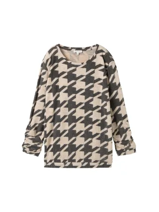 Tom Tailor - Soft-Touch Shirt mit Raffärmeln - Gr. - S
