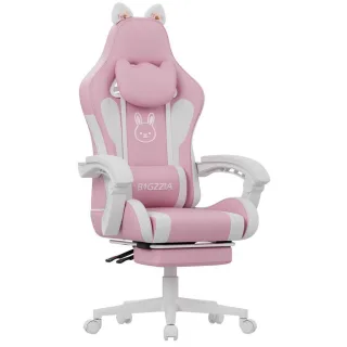 Rattantree Gaming-Stuhl, Pink, Leder, 59x120x56 cm, Kinder- & Jugendzimmer, Jugendmöbel, Gamingstühle