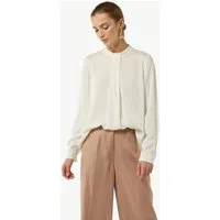 comma Langarmbluse Bluse Bluse mit Falten-Detail