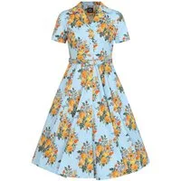 Hearts & Roses London A-Linien-Kleid Hallie Floral Retro Vintage Fit-N-Flare 50er
