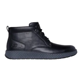 Skechers - "Burkett" Stiefeletten für Herren, Leder, Flach (Schwarz)