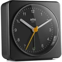 Braun Wecker BC 03 B Quarzwecker analog schwarz