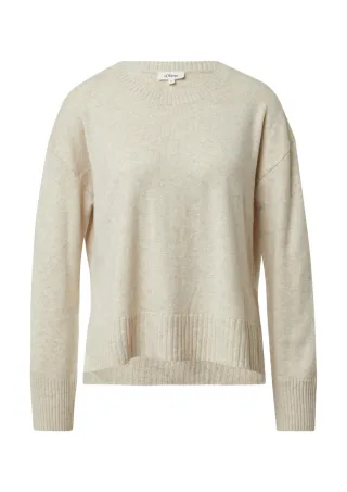 s.Oliver Red Label - Strickpullover mit Seitenschlitzen beige - Gr. - 42