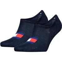 Tommy Hilfiger Füßlinge TH UNI TJ FOOTIE 2P FLAG (2 Paar) Mit großem Flag-Label vorn