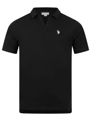 U.S. Polo Assn. Herren Poloshirt mit offenem Kragen