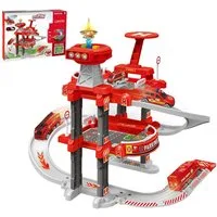 Esun Spiel-Parkgarage Spiel-Parkgarage Parkhaus für Kinder, Parkgarage mit Licht und Sound (SET, Komplettset), Spielzeug ab 3 4 5 6 Jahre Junge Mädchen