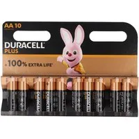 Duracell Duracell Batterie Alkaline, Mignon, AA, LR06, 1.5V Plus, Extra Life, Batterie, (1,5 V)