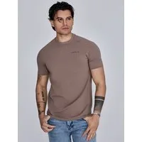 Siksilk T-Shirt SikSilk Herren Braunes Smart Tech T-Shirt