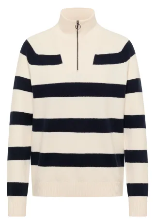 CECIL - Gestreifter Pullover universal blue - Gr. - XL