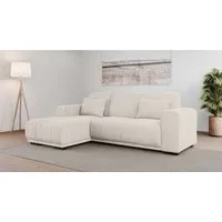 OTTO home Ecksofa BORNHOLM L-Form, B: 234 cm - OTTO. Verlässliche Qualität., Recamiere links oder rechts bestellbar, Wellenfederung, inkl. 2 Kissen