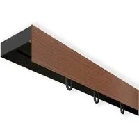 SN DECO GROUP Gardinenschiene Vorhangschiene SH (1) mit Blende 5 cm, 1-läufig, Fixmaß, mit Bohren, verschraubt, Kunststoff