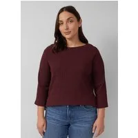 s.Oliver 3/4-Arm-Shirt T-Shirt Verkürztes Struktur Shirt mit 3/4-Arm