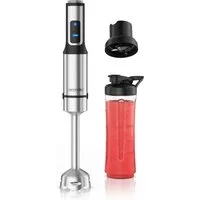 Arendo Stabmixer Set 1500 Watt, Edelstahl Pürierstab, Handmixer, 12 Geschwindigkeiten, 1500 W, Turbotaste, Abnehmbarer Mixfuß, DC-Motor, ergonomischer Griff