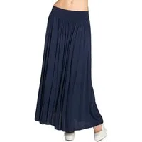 Caspar Faltenrock RO034 leichter langer eleganter Damen Sommer Rock Maxirock - bodenlang bei ca. 157 cm Körpergröße