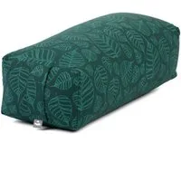 bodhi Yoga Bolster SALAMBA Bolster gemustert, 60x25x17cm Bodhi Leaves, deepgreen, Dinkel