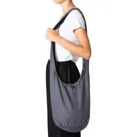 PANASIAM Freizeittasche Schulterbeutel einfarbig Schultertasche aus Hanf in 2 Größen, Umhängetasche auch als Wickeltasche Handtasche oder Strandtasche