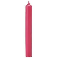 Hahn Kerzenfarm Formkerze Stearin Stabkerze - pink 1Stk.