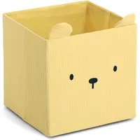 Zeller Present Aufbewahrungsbox "Bär", Musselin, Tiermotiv, kinderfreundlich, faltbar