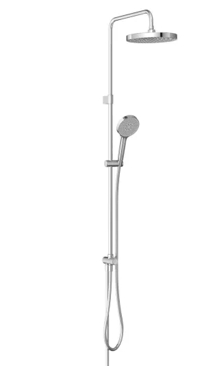 VitrA Core Round Duschsystem mit Kopf- und Handbrause Wandmontage Chrom,A45918EXP A45918EXP