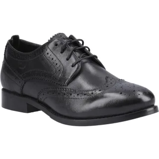 Hush Puppies - "Natalia" Halbschuhe für Damen, Leder (Schwarz)