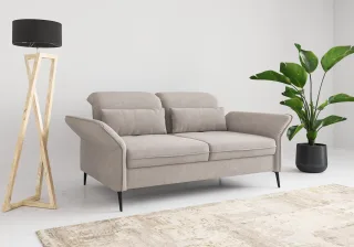 sit&more 3-Sitzer "Emely, inkl. Sitztiefenverstellung" wahlweise mit Bettfunktion, Kopf- & Armteilverstellung