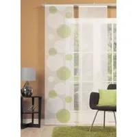HOME WOHNIDEEN Schiebegardine Tira (1 St), Klettschiene, transparent, Scherli, HxB: 245x60