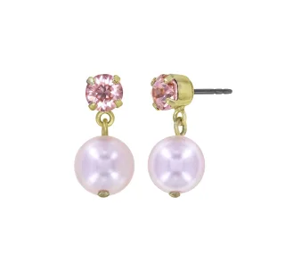 konplott - Ohrringe - Pearl Shadow pink