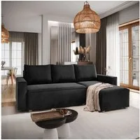 Masseno Ecksofa SILES mit Schlaffunktion L-Form, Sofa mit Bettkasten