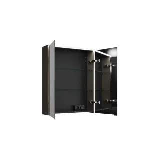 Burgbad Spiegelschrank Eqio 800x650x170 Grau Hochglanz, SPGS065F2010 SPGS065F2010