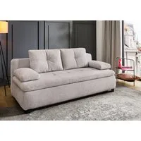 Jockenhöfer Gruppe Schlafsofa Balu, B: 201 cm, Liegefl. 151x201 cm, Dauerschläfer, mit Bettfunktion, Bettkasten & einfachen Hub-Schwenkbeschlag