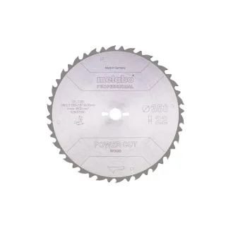 Metabo Sägeblatt power cut wood professional FZ 22° - 628017000