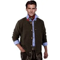 Moschen-Bayern Trachtenstrickjacke Trachtenjacke Herren Trachtenstrickjacke Trachtenjanker Strickjacke mit Knopfleiste
