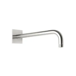 Herzbach Living Spa iX square Wandarm 17.960350.2.09 350 mm, für Regenbrause, Rosette 70x70mm, Edelstahl gebürstet