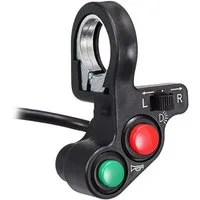 Bolwins M51C 12V Motorrad Lenker Scheinwerfer Lichtschalter Hupe Schalter Netzkabel, Kabelanschluss, Nicht zutreffend (22 cm), 3-in-1 Schalter mit Hupe, Licht und Blinker