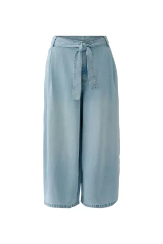 Oui - Culotte lt blue denim - Gr. - 44