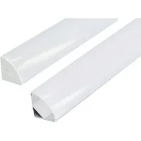 ENERGMiX LED-Stripe-Profil 2m Eckprofil Eckschiene Eckleiste Aluprofil Eck Alu Schiene Profil, Aluminium Eckwinkel L Profil Kanal LED Leiste inkl.Clips & Endkappen