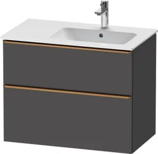 Duravit D-Neo Waschtischunterbau wandhängend Graphit Matt 810x462x625 mm - DE4367004490000 DE4367004490000