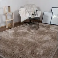 Consilio Concept Designteppich MONA Teppich Wohnzimmer Hochflor Shaggy langflorig handgefertigt